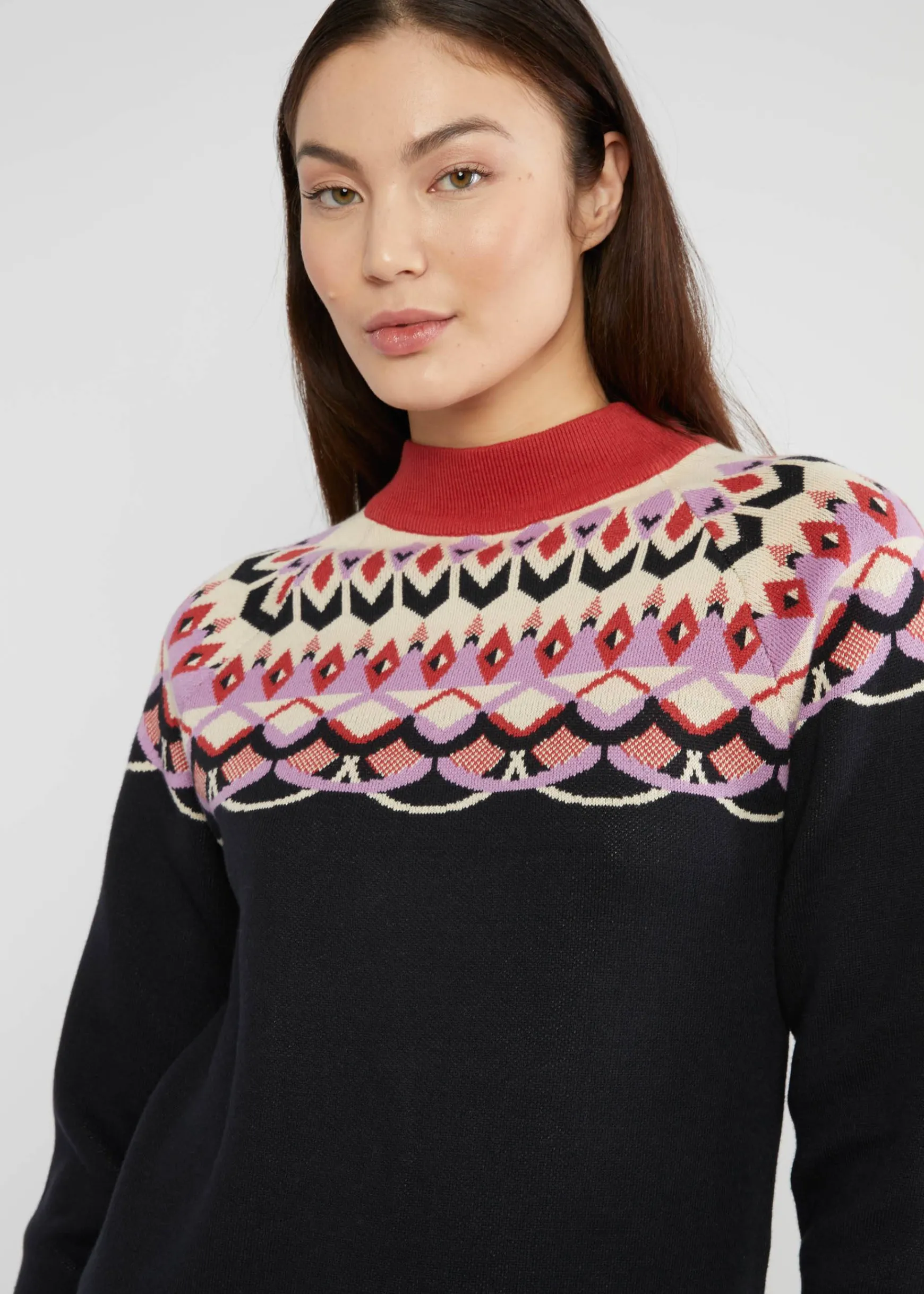 Damen Blutsgeschwister Strickkleider|Knielange Kleider|Strickkleid Scandi woods