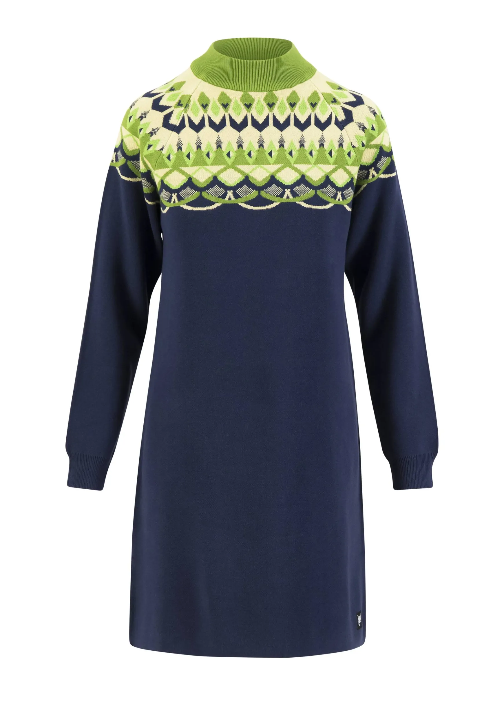 Damen Blutsgeschwister Strickkleider|Knielange Kleider|Strickkleid Scandi woods