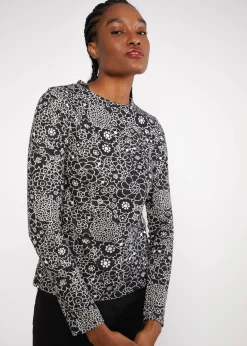 Damen Blutsgeschwister Strickpullover|Longsleeves|Strickoberteil Safe and Warm Turtle