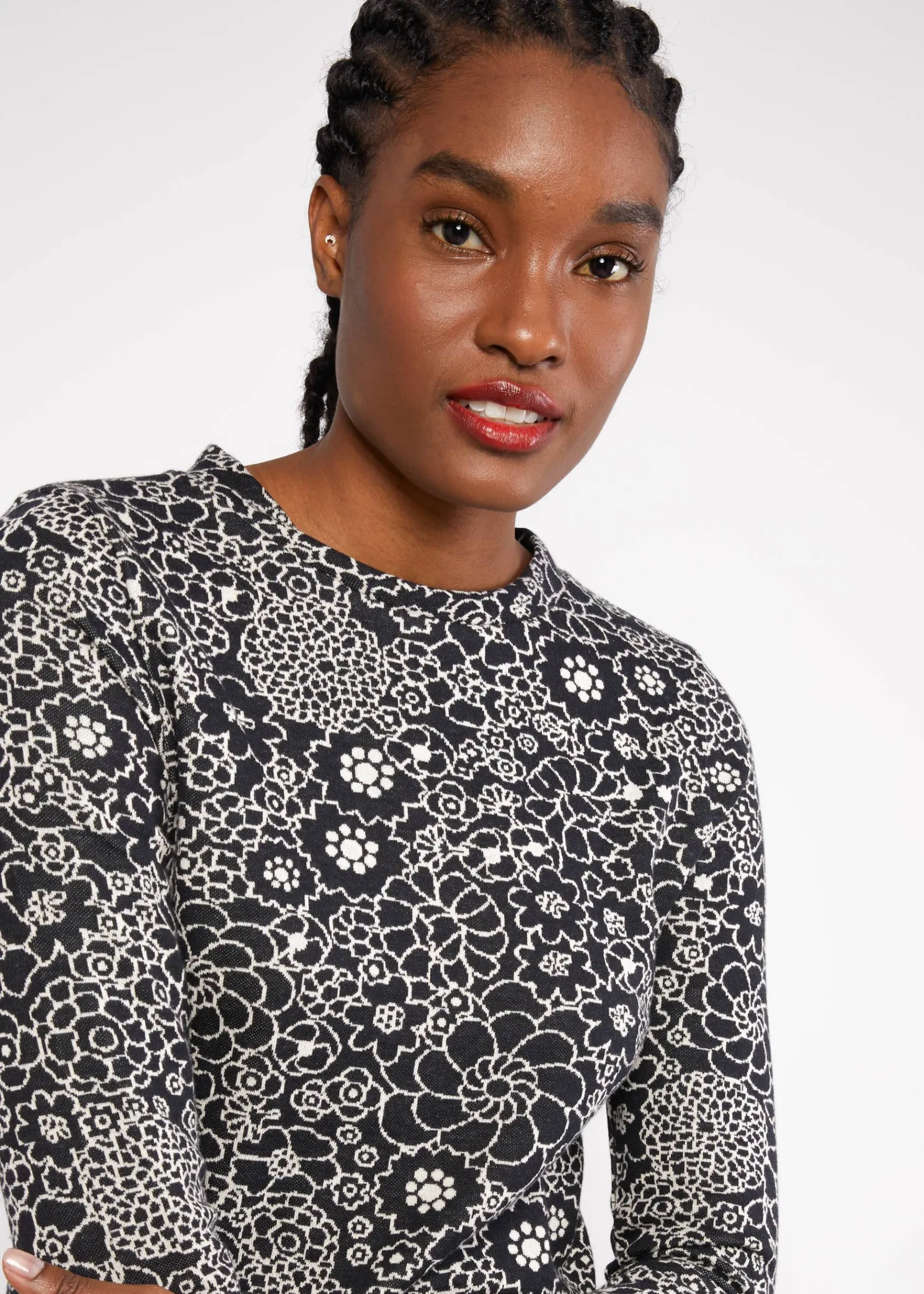 Damen Blutsgeschwister Strickpullover|Longsleeves|Strickoberteil Safe and Warm Turtle