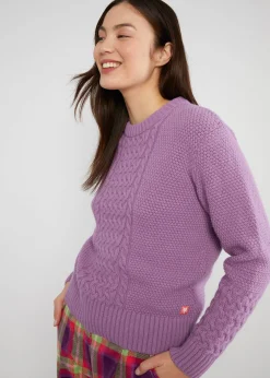 Damen Blutsgeschwister Strickpullover|Strickpullover All about Aran