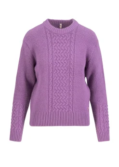 Damen Blutsgeschwister Strickpullover|Strickpullover All about Aran