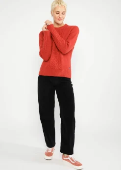Damen Blutsgeschwister Strickpullover|Strickpullover All about Aran
