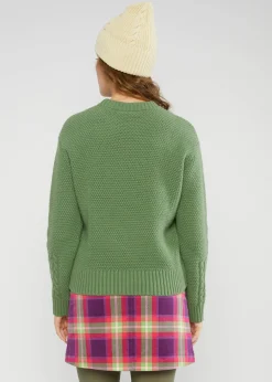 Damen Blutsgeschwister Strickpullover|Strickpullover All about Aran