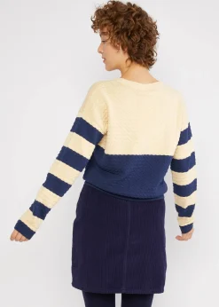Damen Blutsgeschwister Strickpullover|Strickpullover Chic Promenade