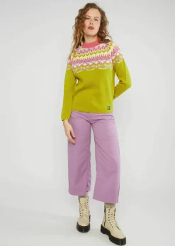 Damen Blutsgeschwister Strickpullover|Strickpullover Cold Day Warm Heart