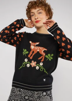 Damen Blutsgeschwister Strickpullover|Strickpullover Cosy Storyteller