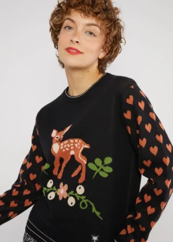 Damen Blutsgeschwister Strickpullover|Strickpullover Cosy Storyteller