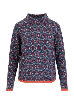 Damen Blutsgeschwister Strickpullover|Strickpullover Warm up Turtle