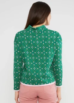 Damen Blutsgeschwister Strickpullover|Strickpullover Warm up Turtle