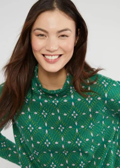 Damen Blutsgeschwister Strickpullover|Strickpullover Warm up Turtle