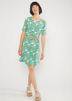 Damen Blutsgeschwister Knielange Kleider|Sweatkleider|Sweatkleid Cosy Darling