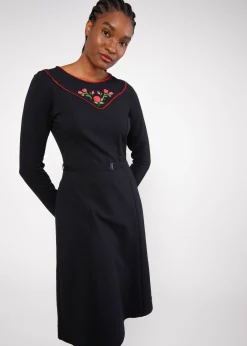Damen Blutsgeschwister Knielange Kleider|Sweatkleider|Sweatkleid Home Sweet Folksy