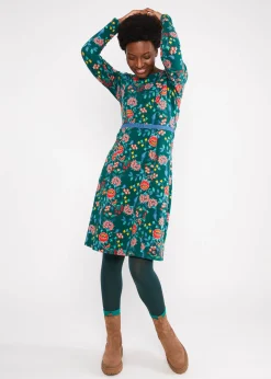 Damen Blutsgeschwister Knielange Kleider|Sweatkleider|Sweatkleid Home Sweet Folksy