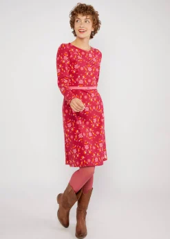 Damen Blutsgeschwister Knielange Kleider|Sweatkleider|Sweatkleid Home Sweet Folksy