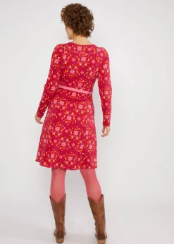 Damen Blutsgeschwister Knielange Kleider|Sweatkleider|Sweatkleid Home Sweet Folksy