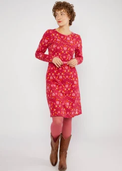 Damen Blutsgeschwister Knielange Kleider|Sweatkleider|Sweatkleid Home Sweet Folksy