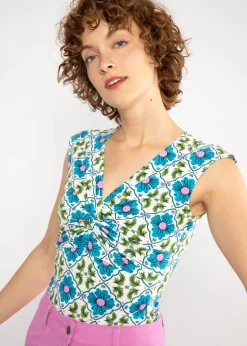 Damen Blutsgeschwister Tops|V-Ausschnitt|Top Savanna Knot
