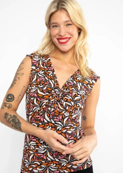 Damen Blutsgeschwister Tops|V-Ausschnitt|Top Savanna Knot
