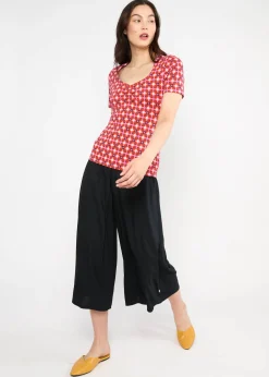 Damen Blutsgeschwister T-Shirts|Rundhals|T-Shirt Balconnet Fu00E9minin