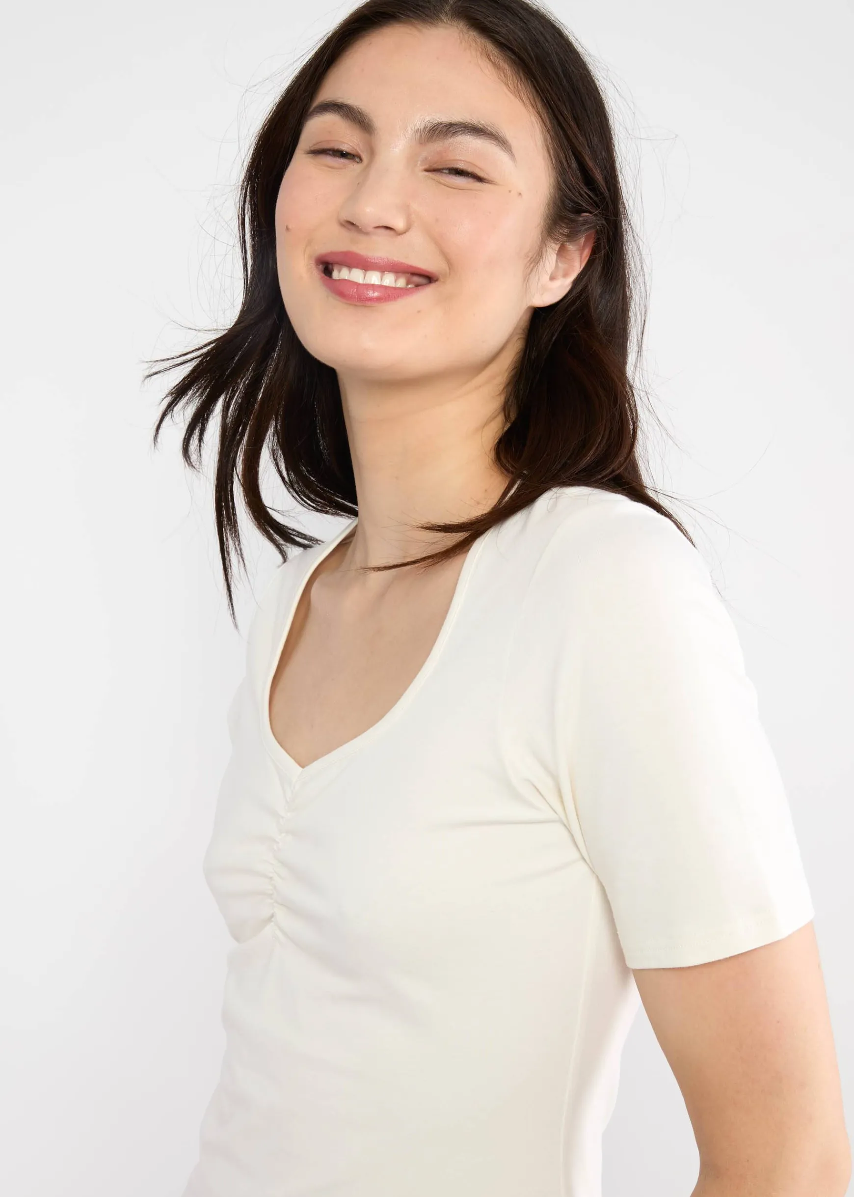 Damen Blutsgeschwister T-Shirts|Rundhals|T-Shirt Balconnet Fu00E9minin