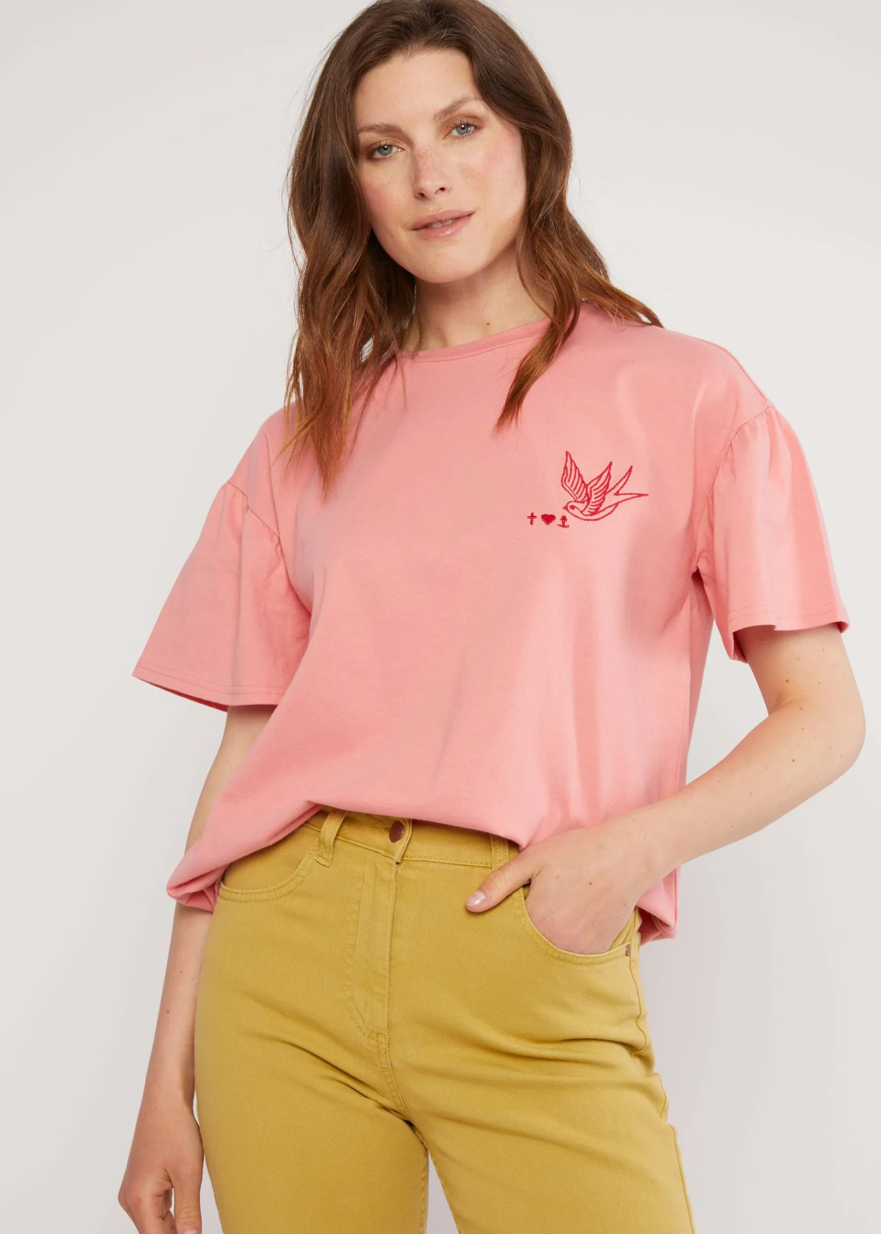 Damen Blutsgeschwister T-Shirts|Rundhals|T-Shirt Bubblegum Romance