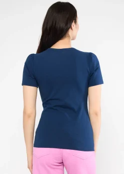Damen Blutsgeschwister T-Shirts|Rundhals|T-Shirt Criss Cross Cu0153ur