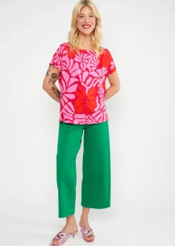 Damen Blutsgeschwister T-Shirts|Rundhals|T-Shirt Flowgirl
