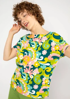 Damen Blutsgeschwister T-Shirts|Rundhals|T-Shirt Flowgirl