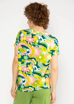 Damen Blutsgeschwister T-Shirts|Rundhals|T-Shirt Flowgirl