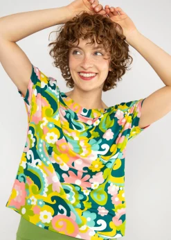 Damen Blutsgeschwister T-Shirts|Rundhals|T-Shirt Flowgirl