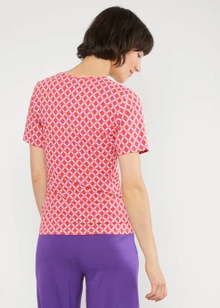 Damen Blutsgeschwister T-Shirts|V-Ausschnitt|T-Shirt Mon Soleil Cache