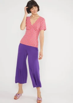 Damen Blutsgeschwister T-Shirts|V-Ausschnitt|T-Shirt Mon Soleil Cache